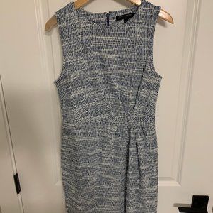 Blue Knit Sheath Dress